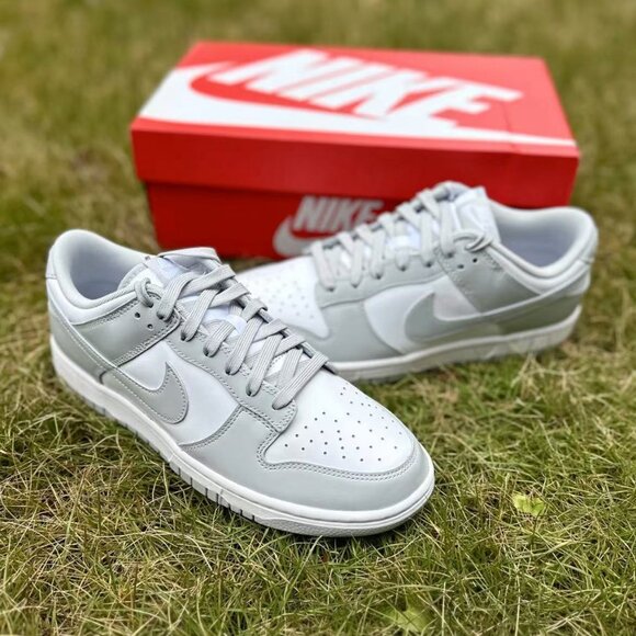 Women's Nike Dunk Low Light Gray Monochrome - Brand New With Original Box - Picture 4 of 6